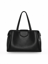 Leather Frame Tote Bag